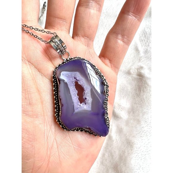Handmade Jewelry - 925 Prosperity Solar Quartz Pendant Necklace